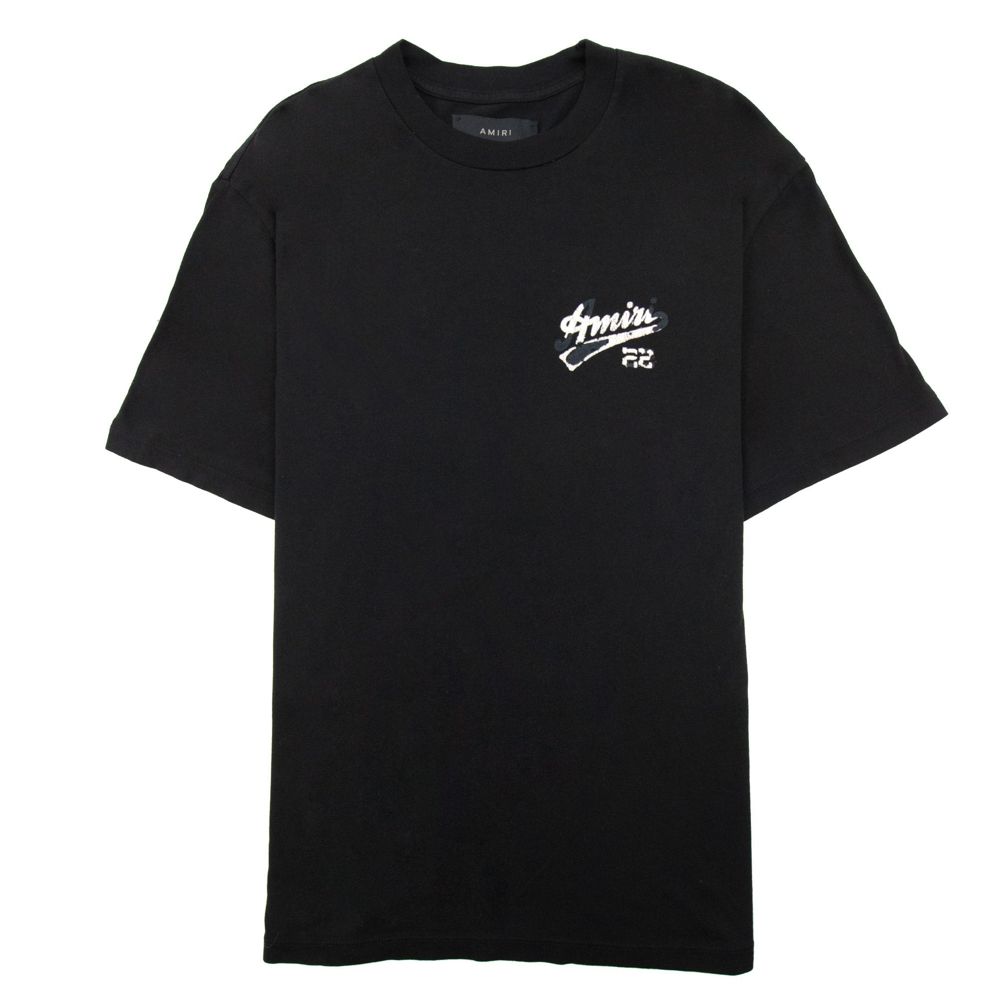 Amiri 22 Jersey Logo T Shirt Black 001