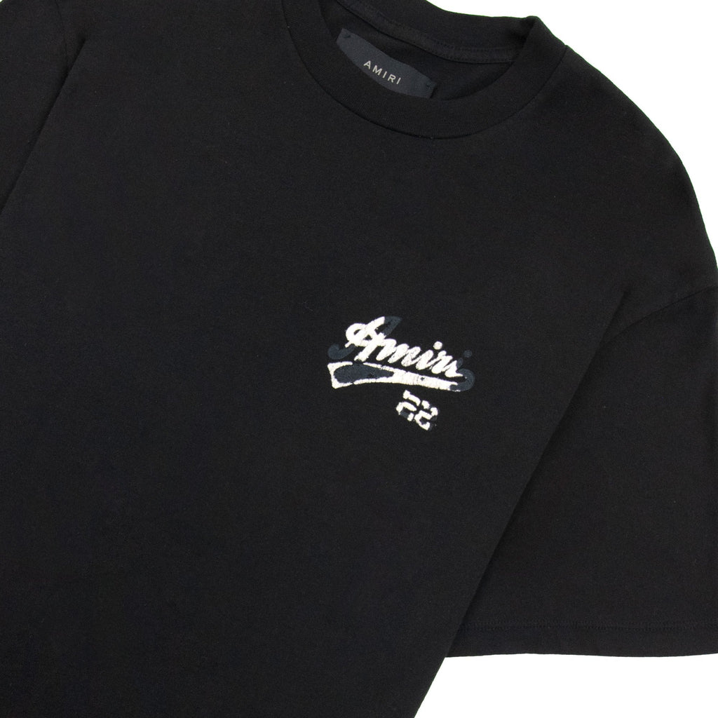 Amiri 22 Jersey Logo T Shirt Black 001