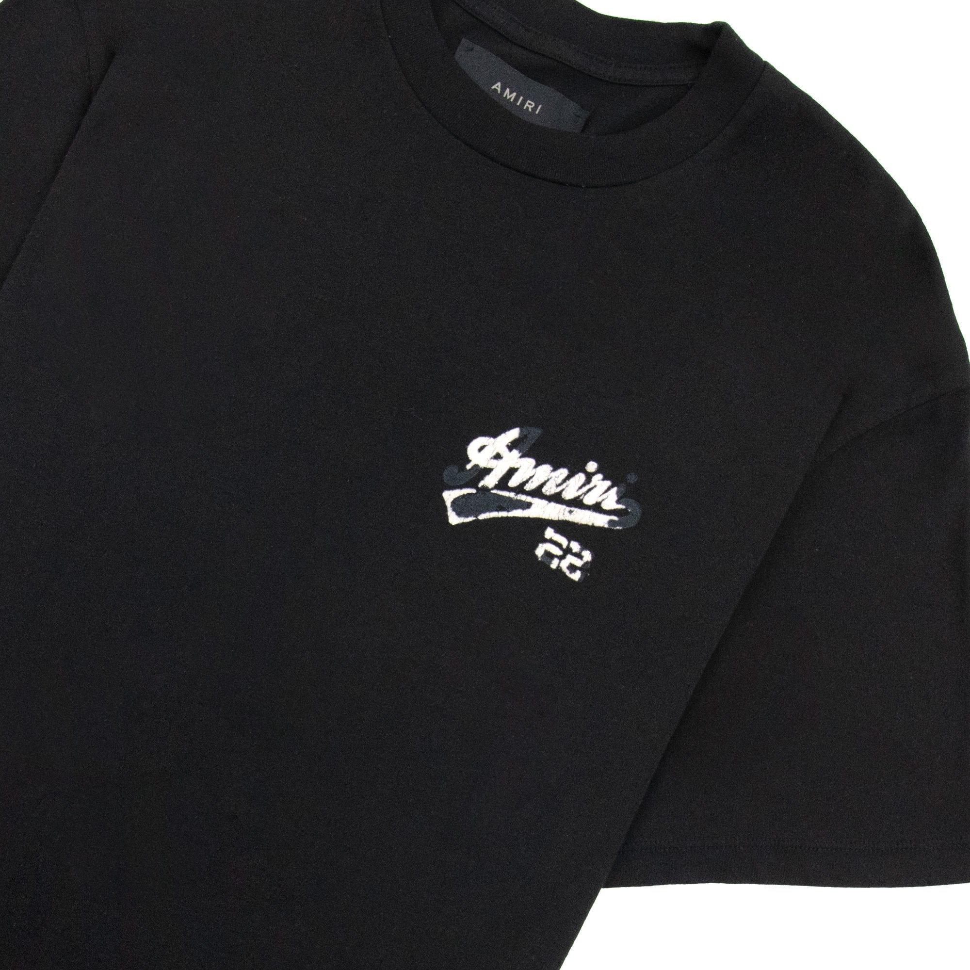 Amiri 22 Jersey Logo T Shirt Black 001