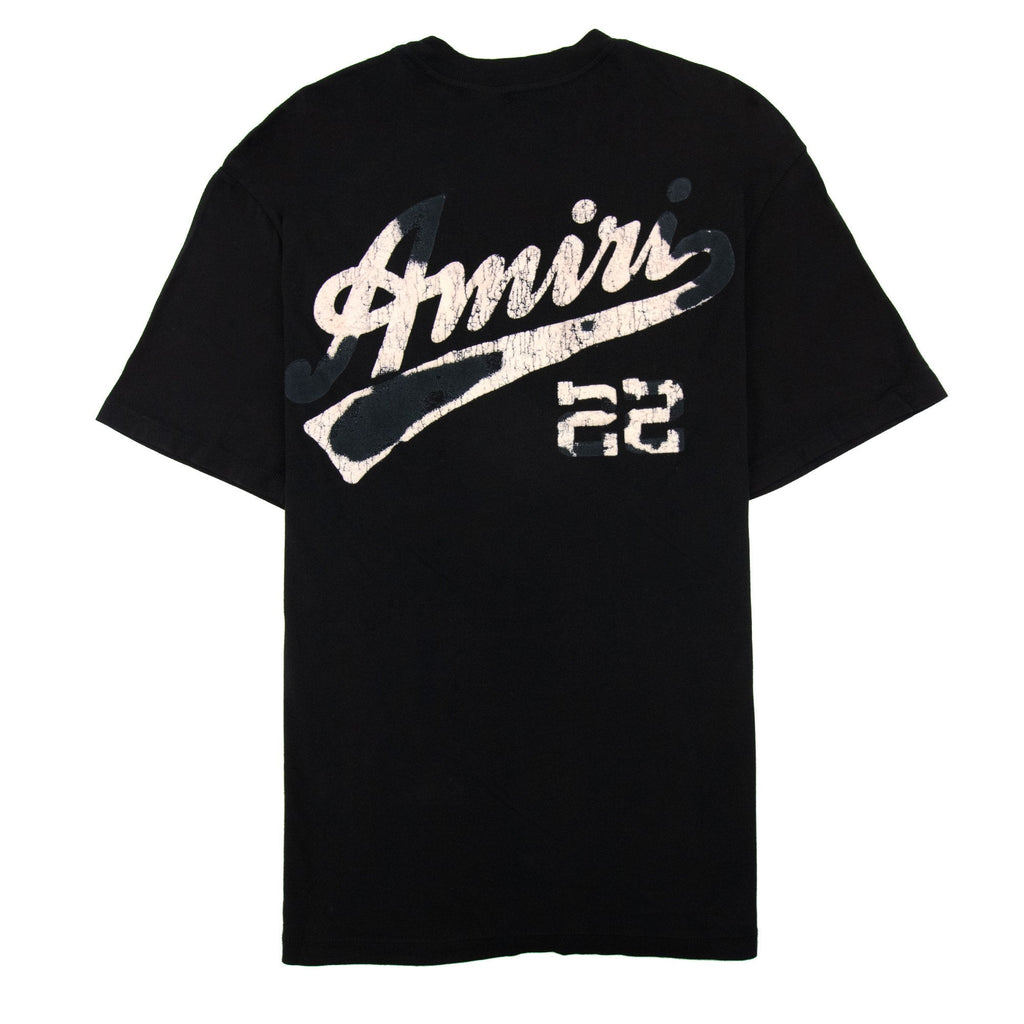 Amiri 22 Jersey Logo T Shirt Black 001