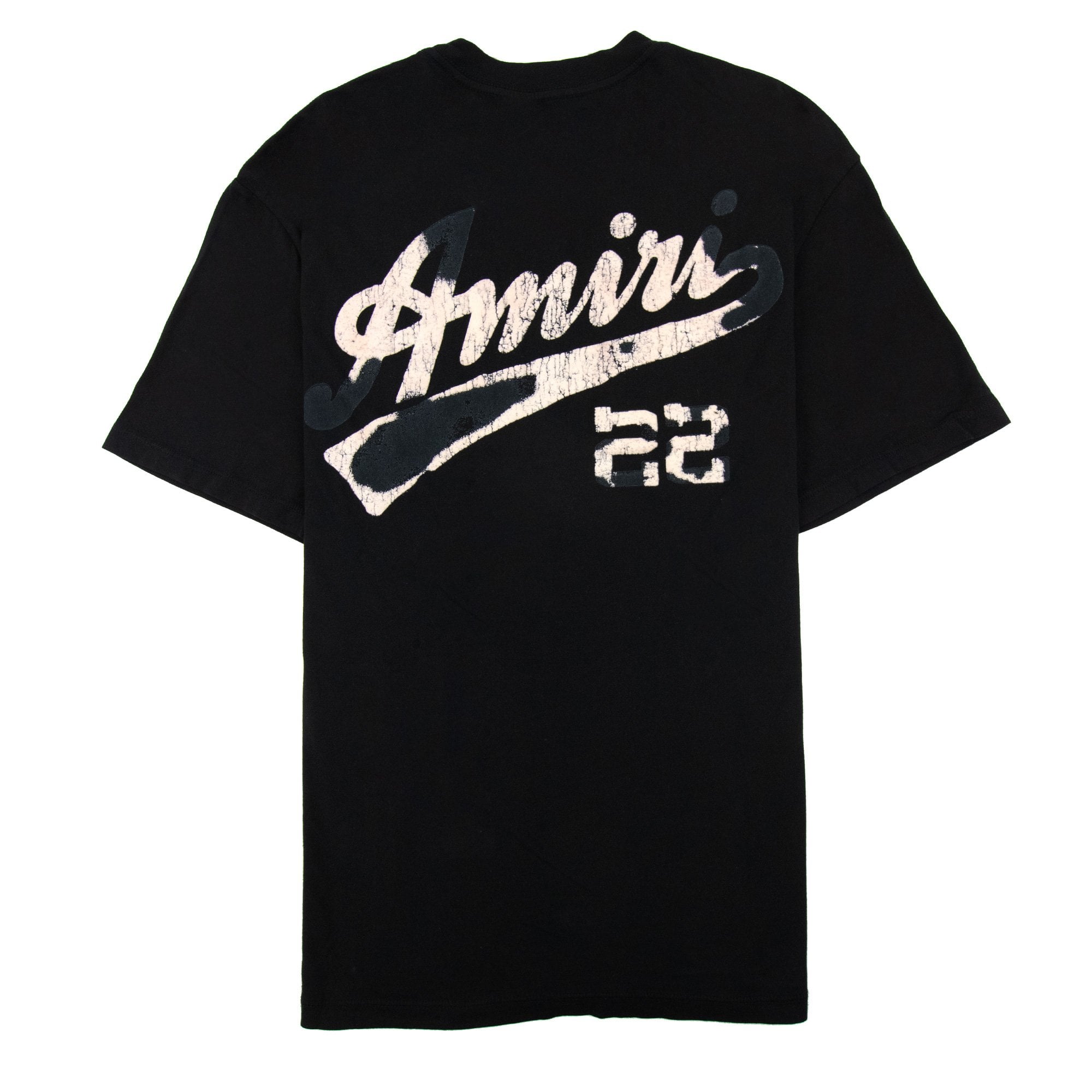 Amiri 22 Jersey Logo T Shirt Black 001