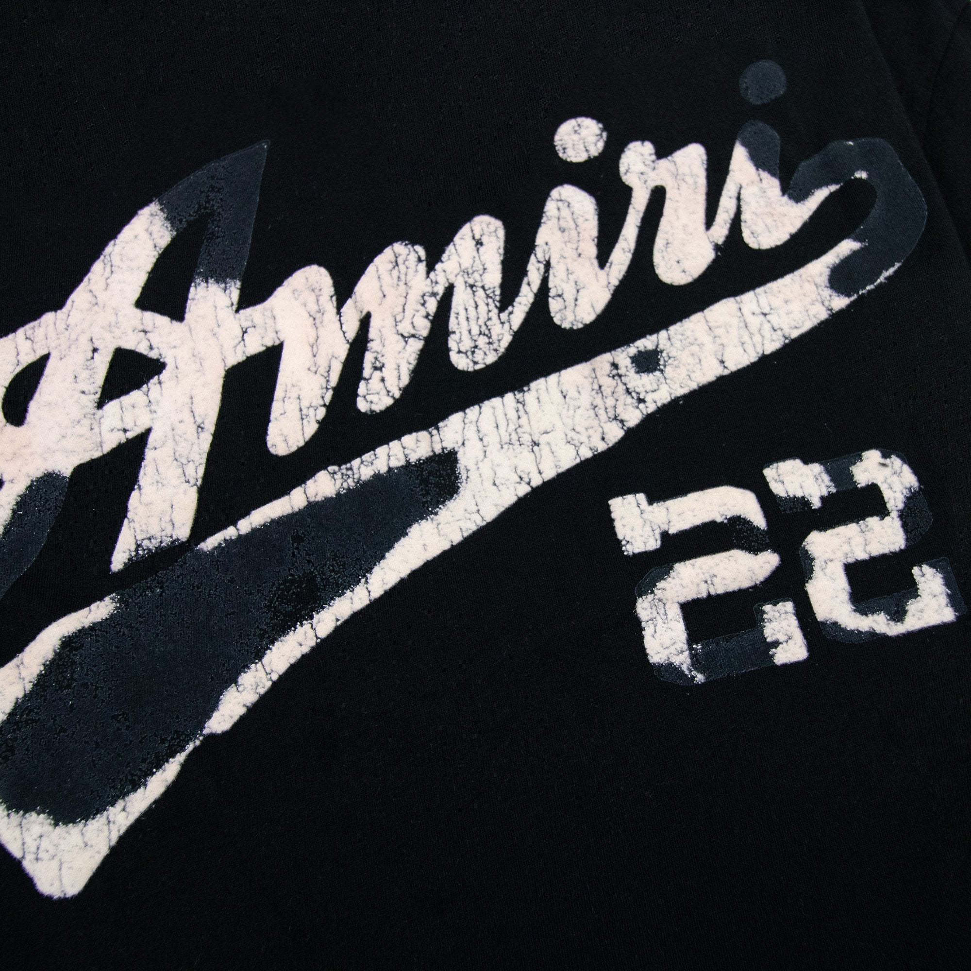Amiri 22 Jersey Logo T Shirt Black 001