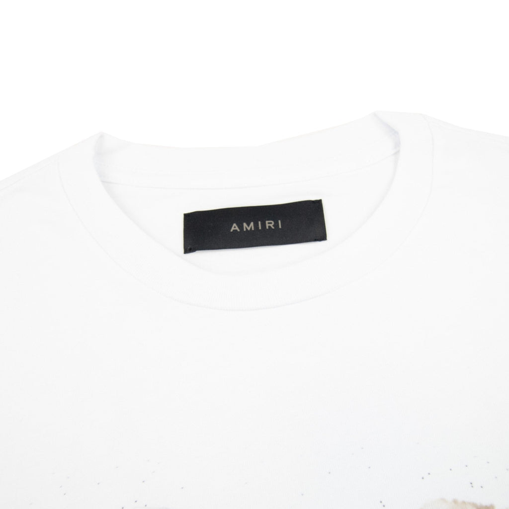 Amiri Pegasus Script Logo T Shirt White 100