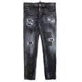 Dsquared2 Ripped Leather Slim Fit Jeans Black 900