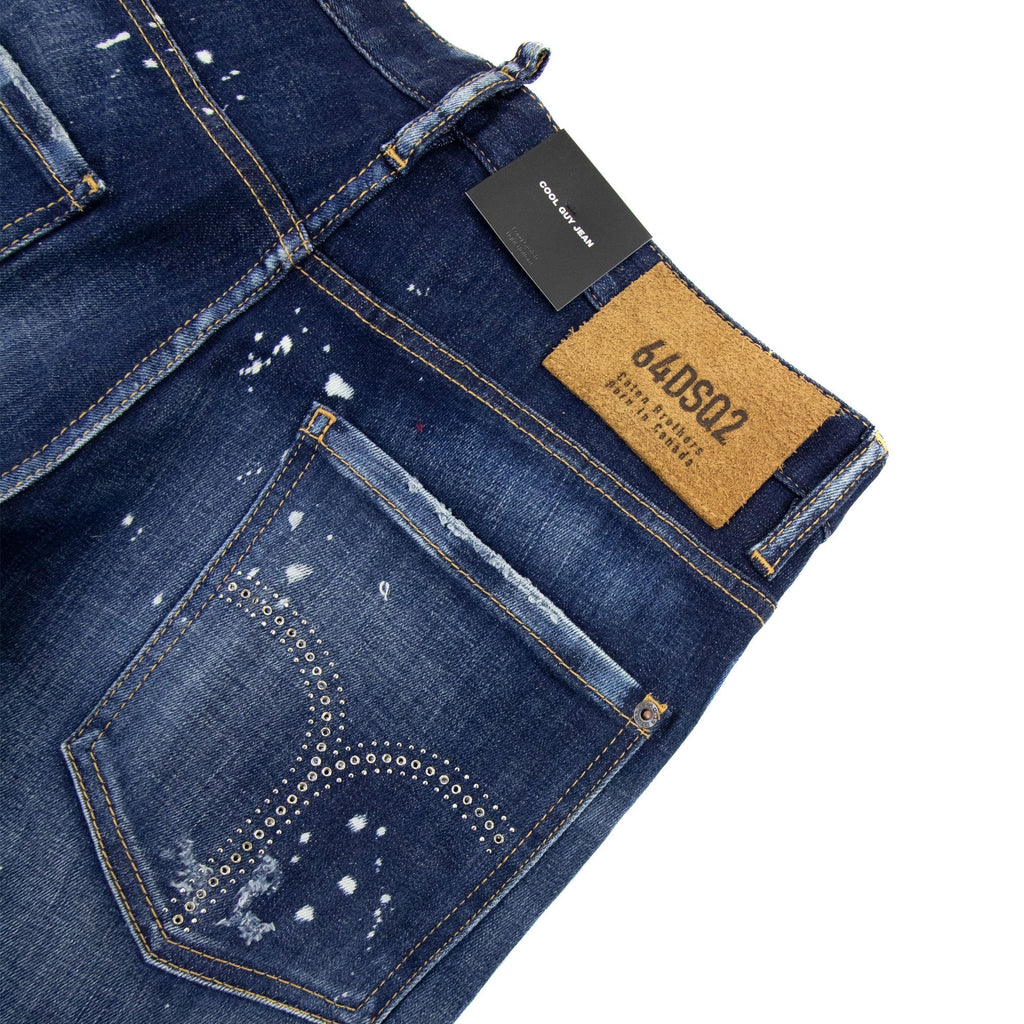 Dsquared2 Dark Ripped Skater Cool Guy Jeans Denim 470