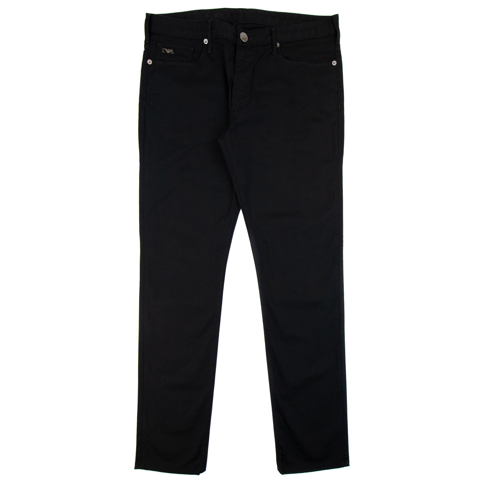 Emporio Armani J06 Slim-fit Stretch-gabardine Jeans Black