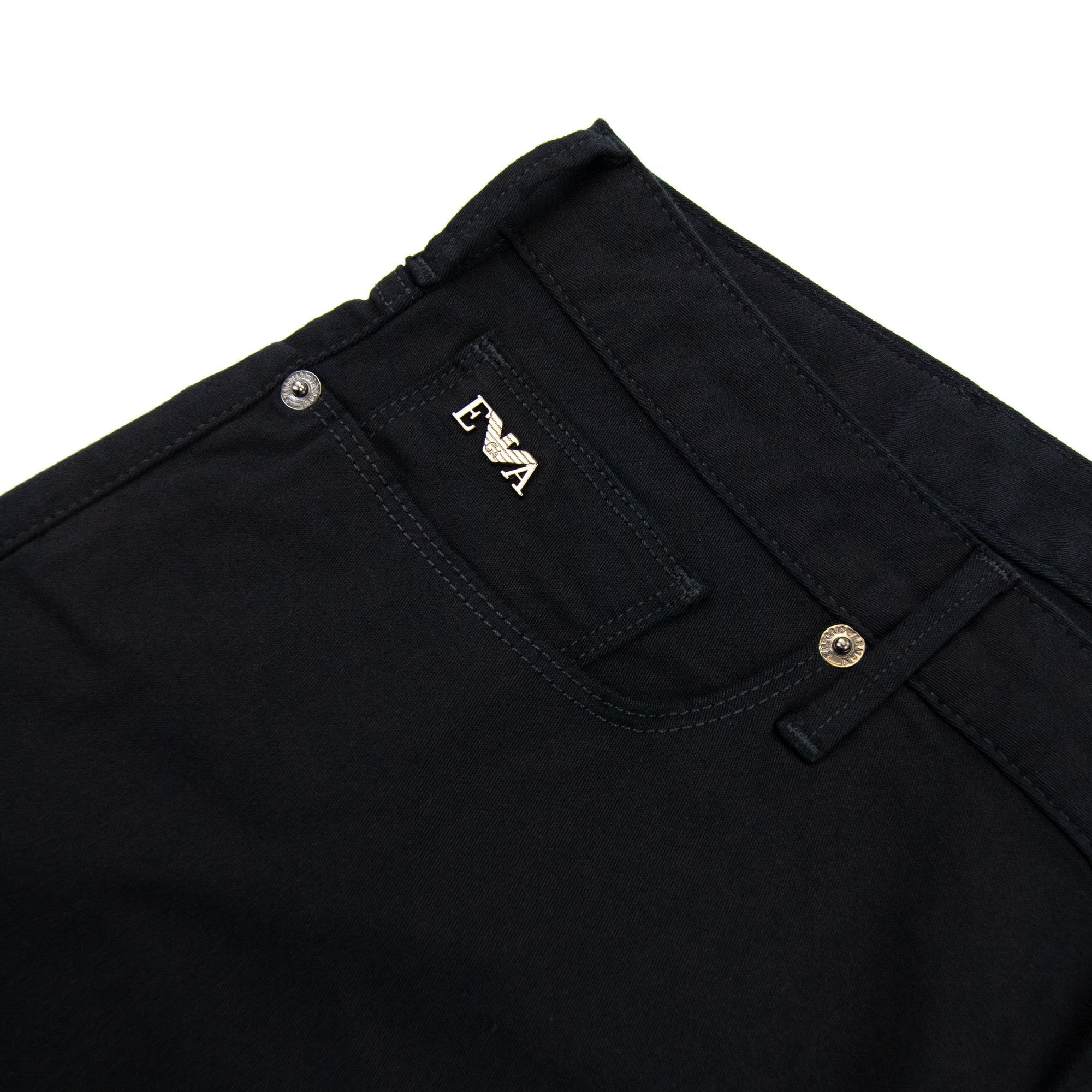 Emporio Armani J06 Slim-fit Stretch-gabardine Jeans Black