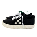 Off White Low Vulcanized Canvas Sneakers Black/white
