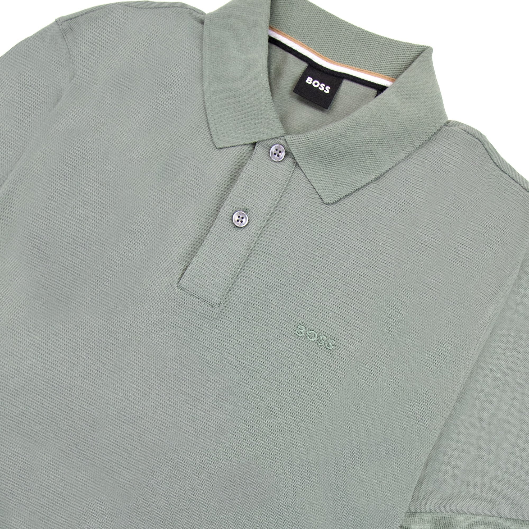 Hugo Boss Pallas Embroidered Logo S/s Polo Dark Green 343