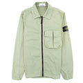 Stone Island 10304 Organic Cotton Old Treatment Overshirt Sage Green V0155