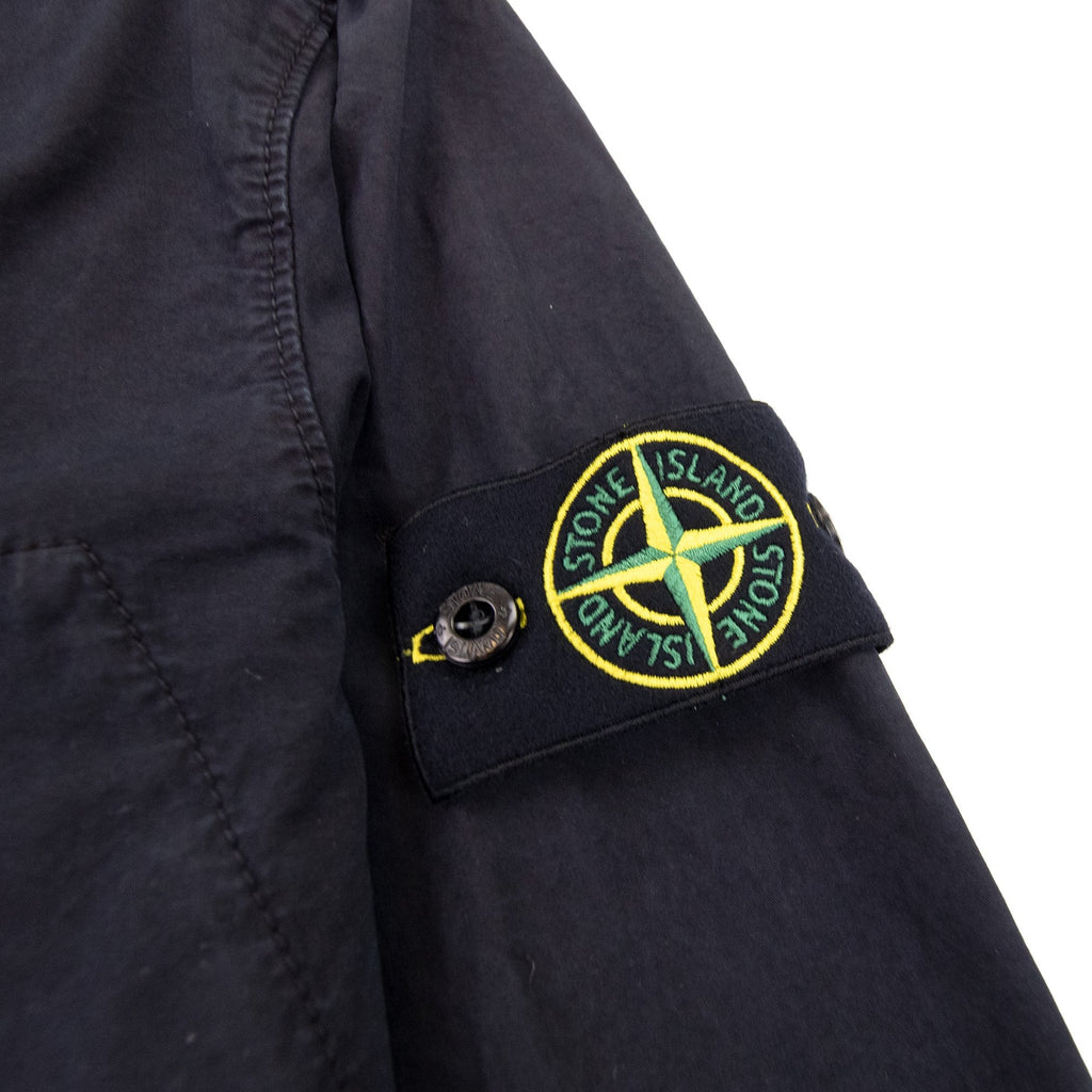 Stone Island 106wn Old Treatment Overshirt Navy V0120