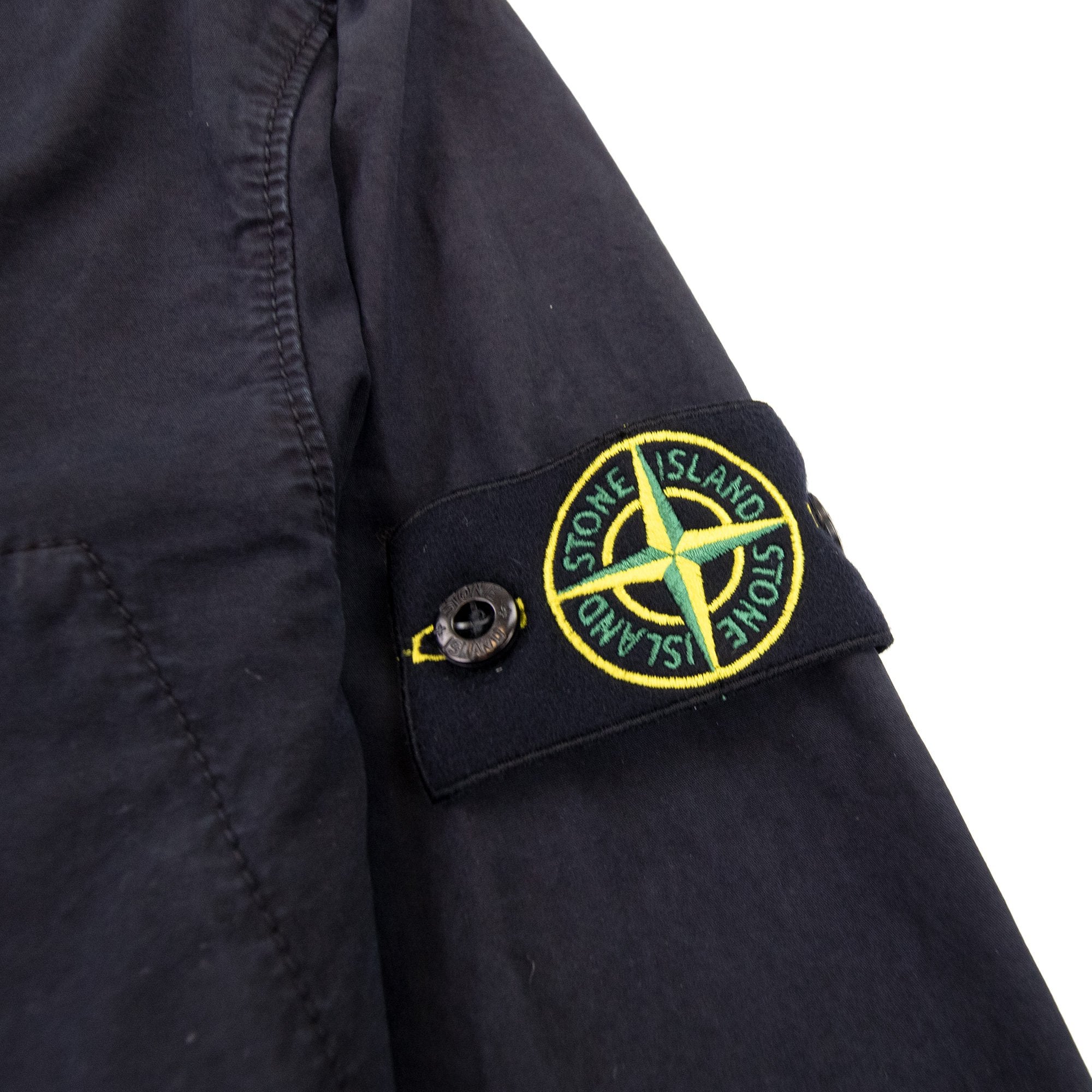 Stone Island 106wn Old Treatment Overshirt Navy V0120