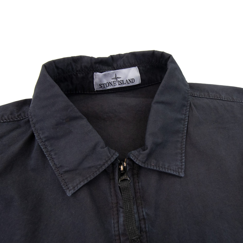 Stone Island 106wn Old Treatment Overshirt Navy V0120