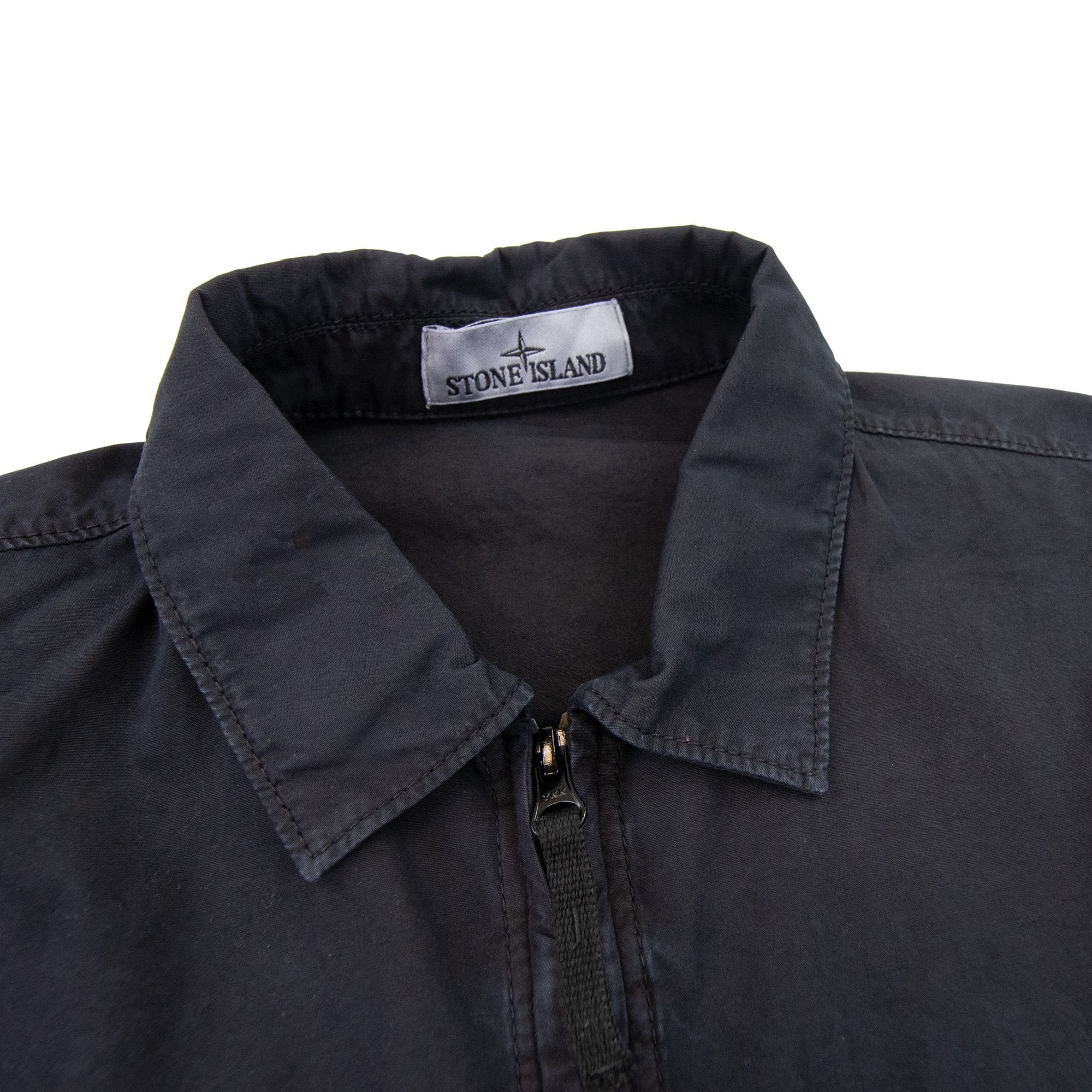 Stone Island 106wn Old Treatment Overshirt Navy V0120