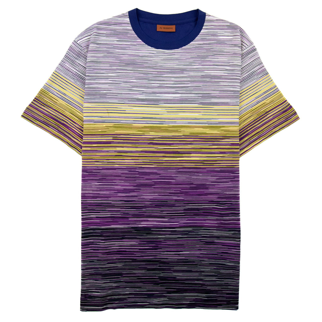 Missoni Slub Cotton Jersey Crewneck T Shirt Multi F500r