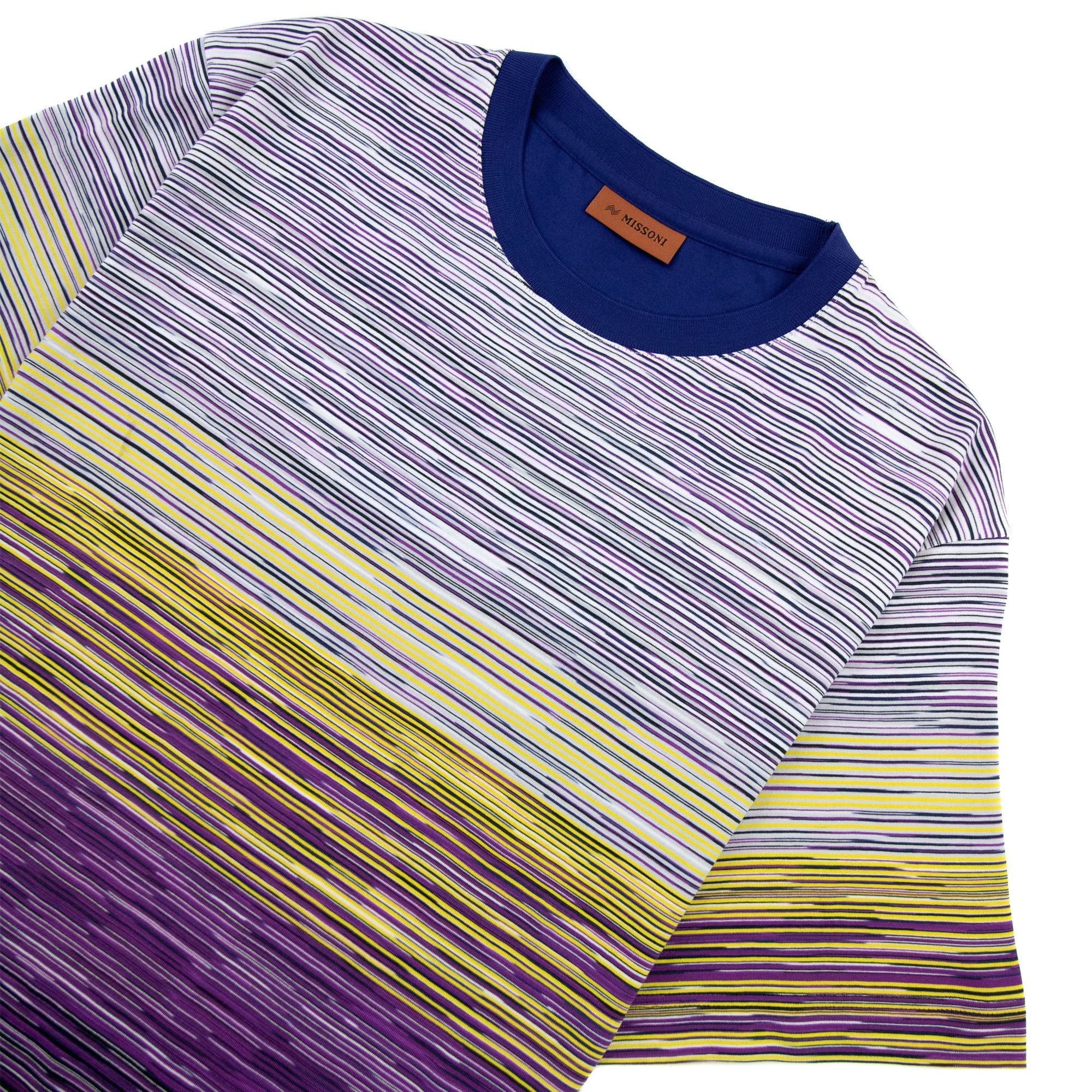 Missoni Slub Cotton Jersey Crewneck T Shirt Multi F500r