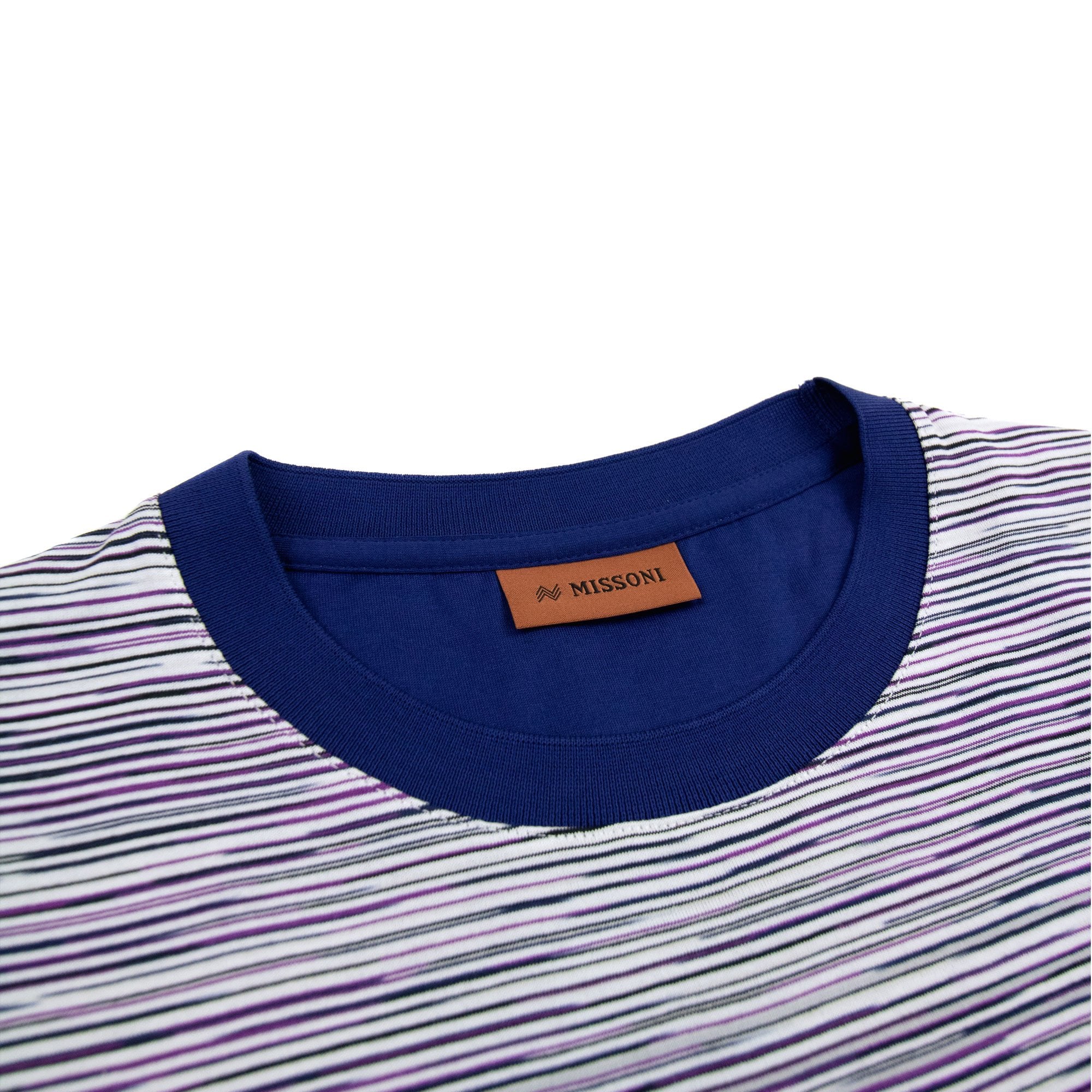 Missoni Slub Cotton Jersey Crewneck T Shirt Multi F500r