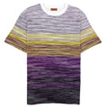 Missoni Slub Cotton Jersey Crewneck T Shirt White Multi