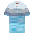 Missoni Degrade Striped S/s Polo Sky Multi S7294