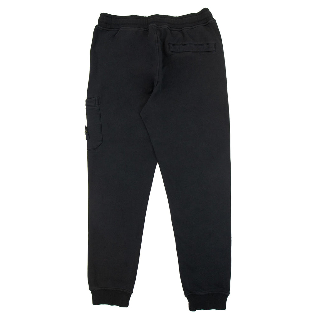 Stone Island 64520 Brushed Cotton Fleece Slim Fit Black V0029
