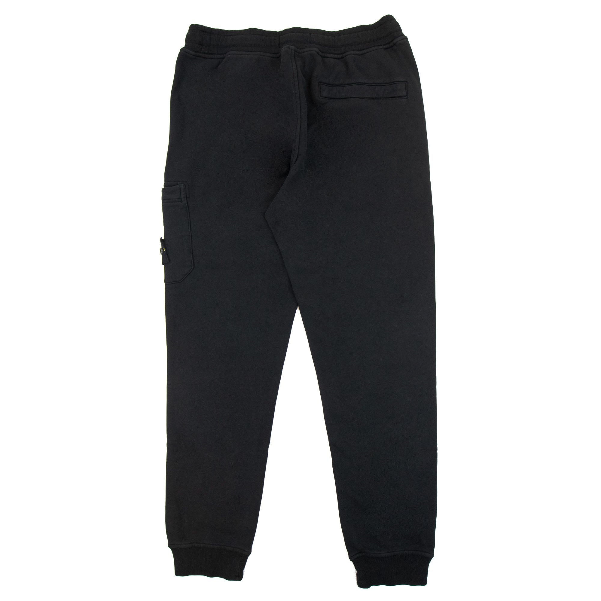 Stone Island 64520 Brushed Cotton Fleece Slim Fit Black V0029