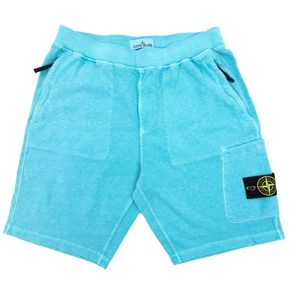 Stone Island 64060 Old Treatment Bermuda Short Turquoise V0142