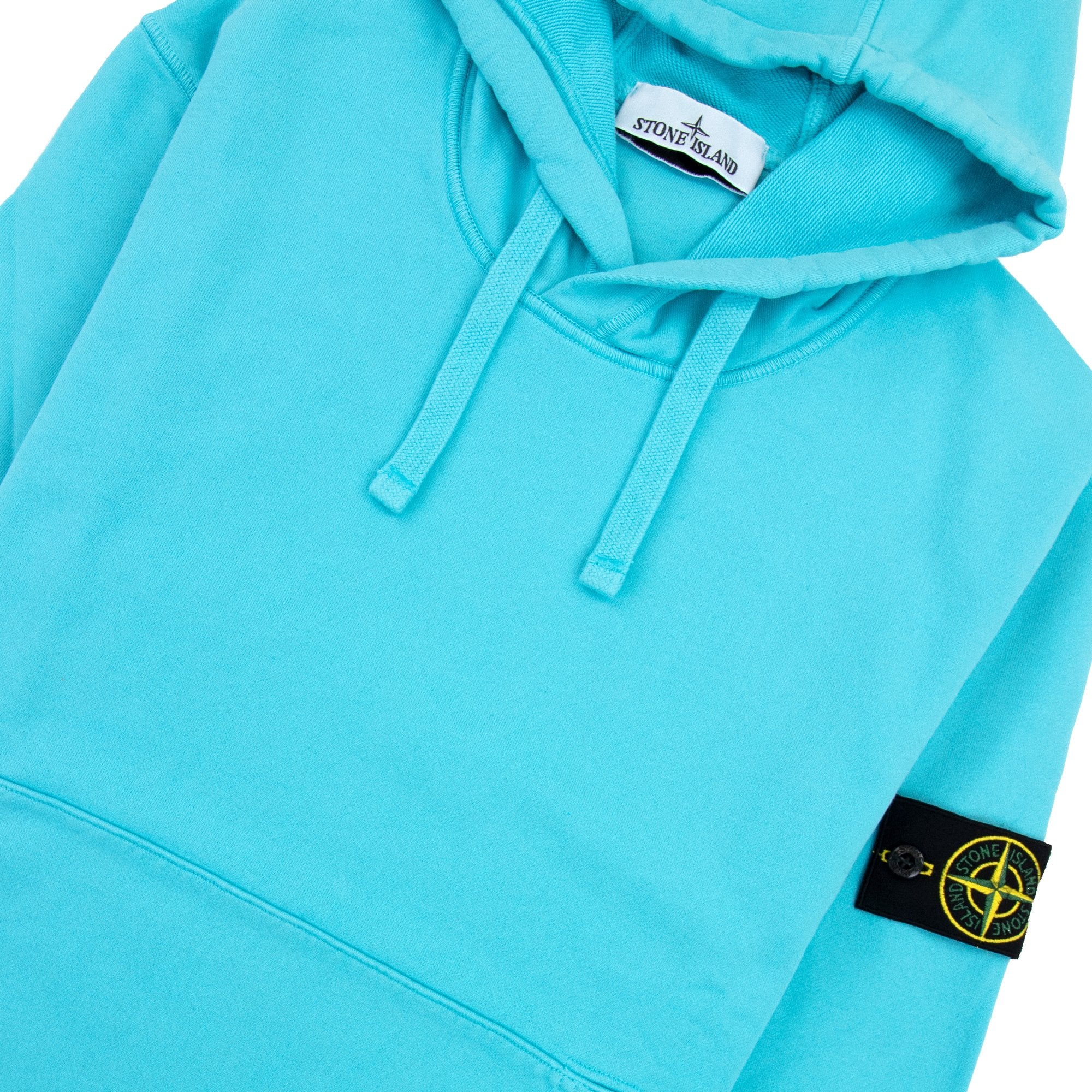 Stone Island 64151 Hooded Sweatshirt Turquoise V0042 | ONU – Onu