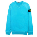 Stone Island 66360 Malfile Fleece Garment Dayed Sweatshirt Turquoise V0142