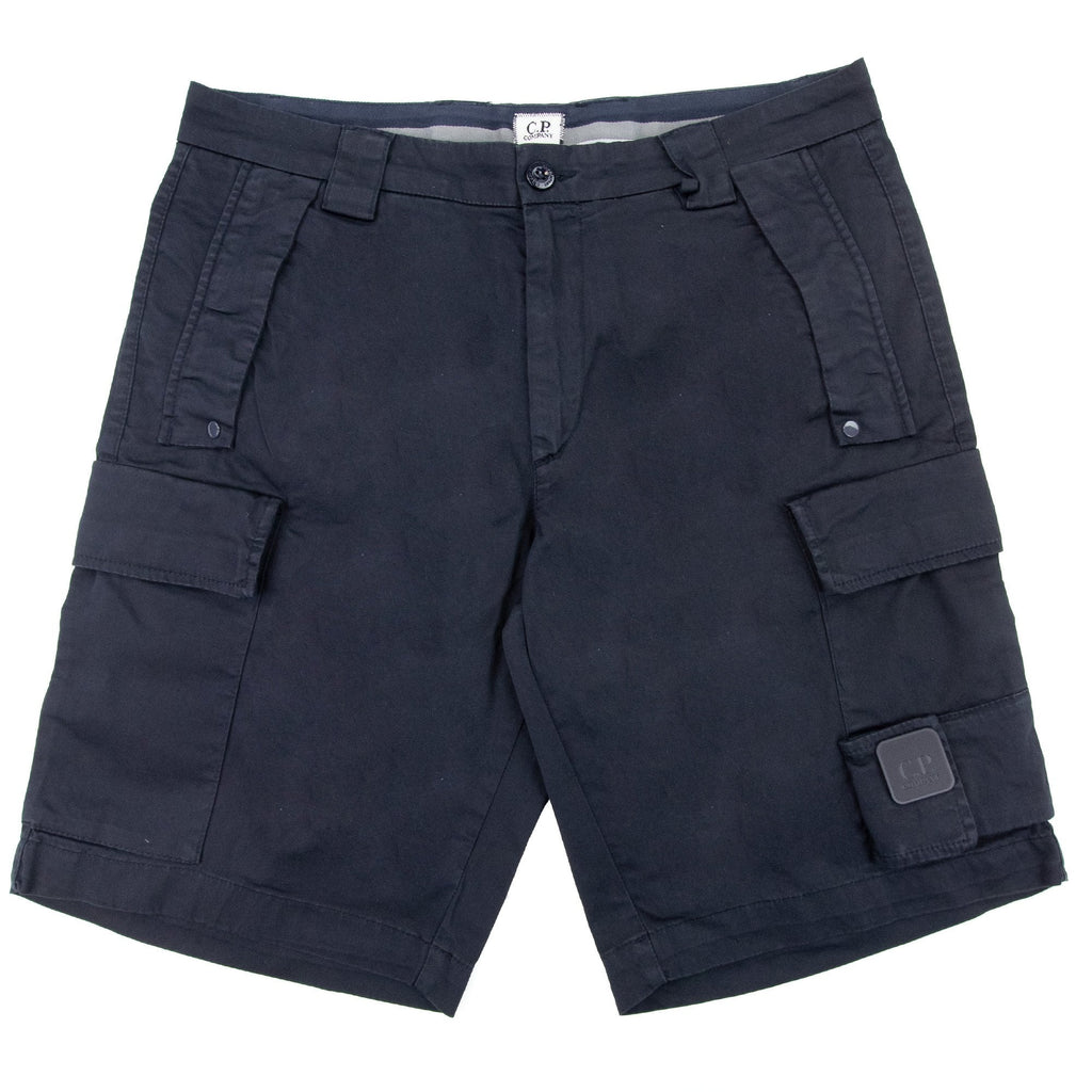 Cp Company Metropolis Series Stretch Sateen Cargo Shorts Navy 888