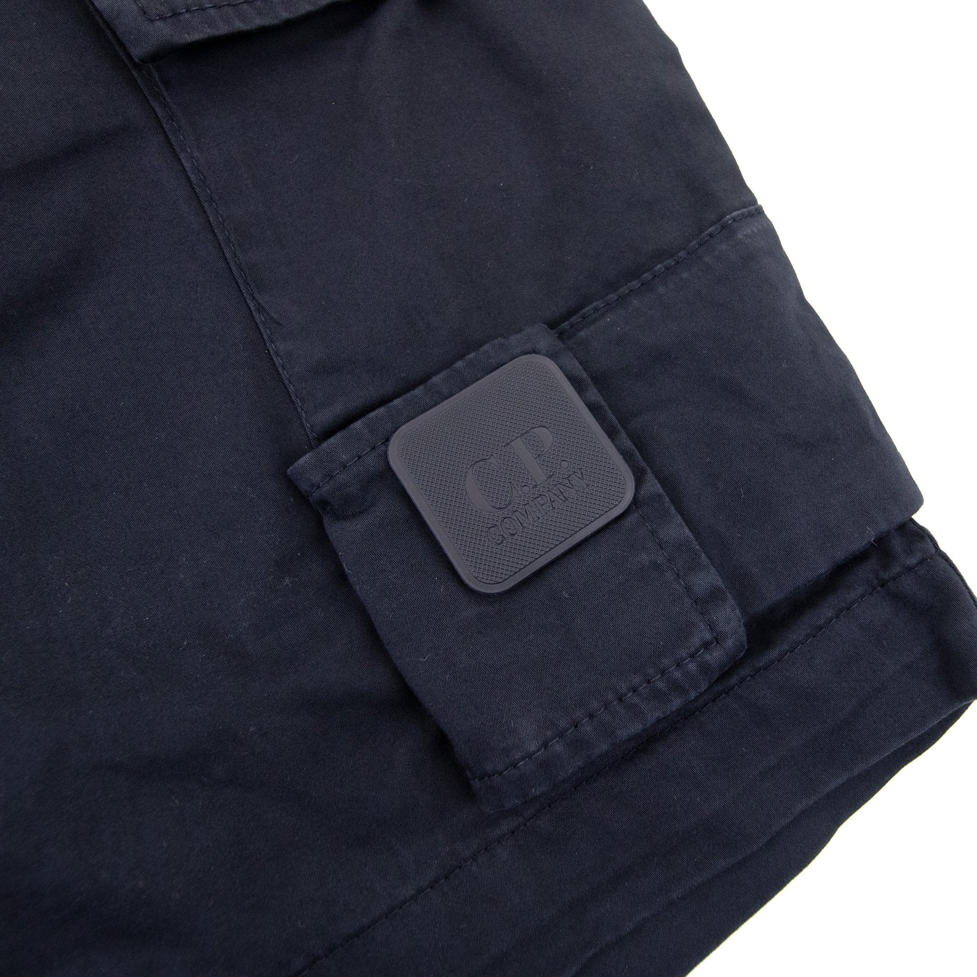 Cp Company Metropolis Series Stretch Sateen Cargo Shorts Navy 888