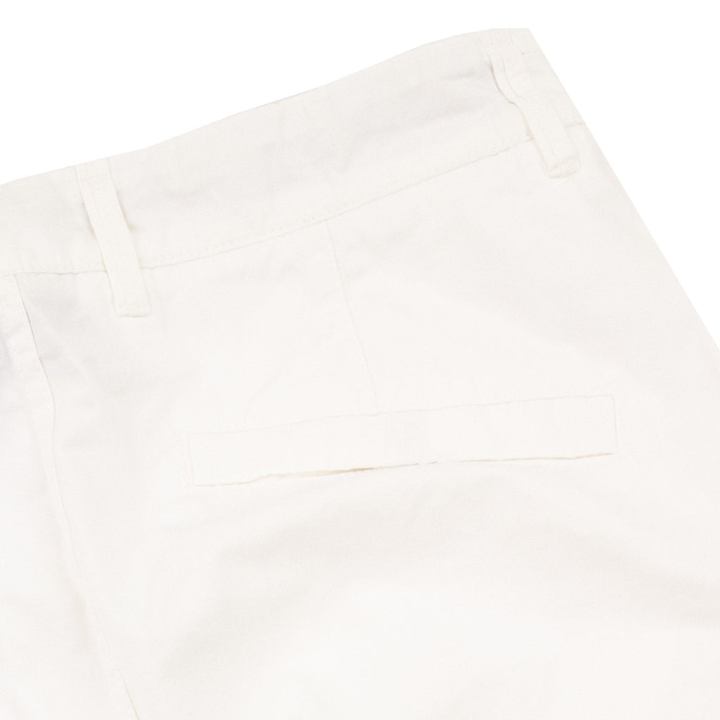 Stone Island 5l11wa Old Treatment Cargo Bermuda Shorts White V0001
