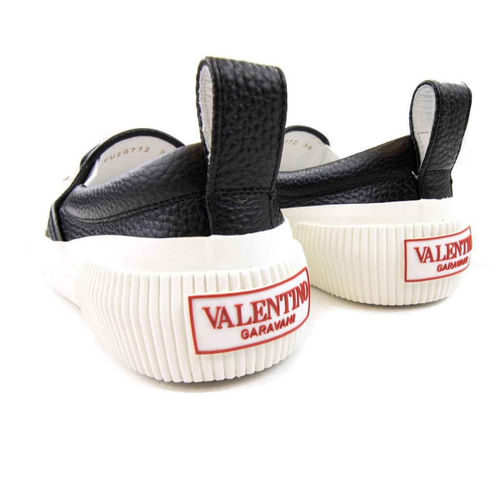 Valentino V Logo Slip On Sneakers Black 0no