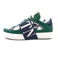 Valentino Vl7n Logo Embellished Leather Trainers Green/blue 74n
