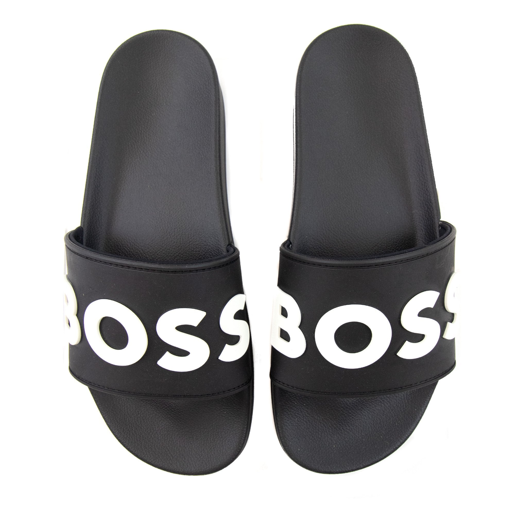 Hugo Boss Kirk Raised Contrast Logo Slider Black 001