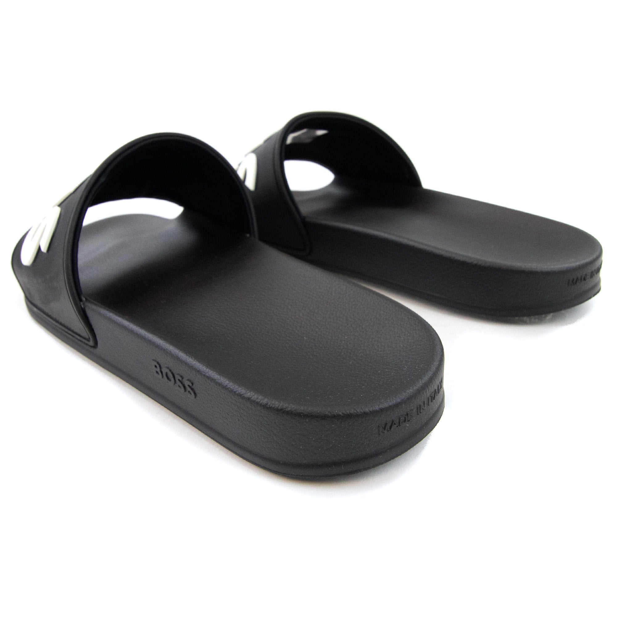 Hugo Boss Kirk Raised Contrast Logo Slider Black 001