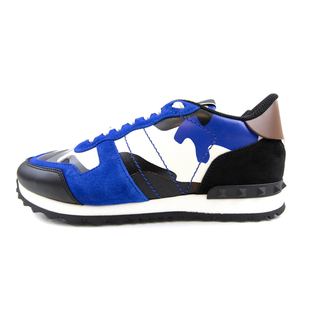 Valentino Rockrunner Camouflage Sneakers Acid Blue 74r