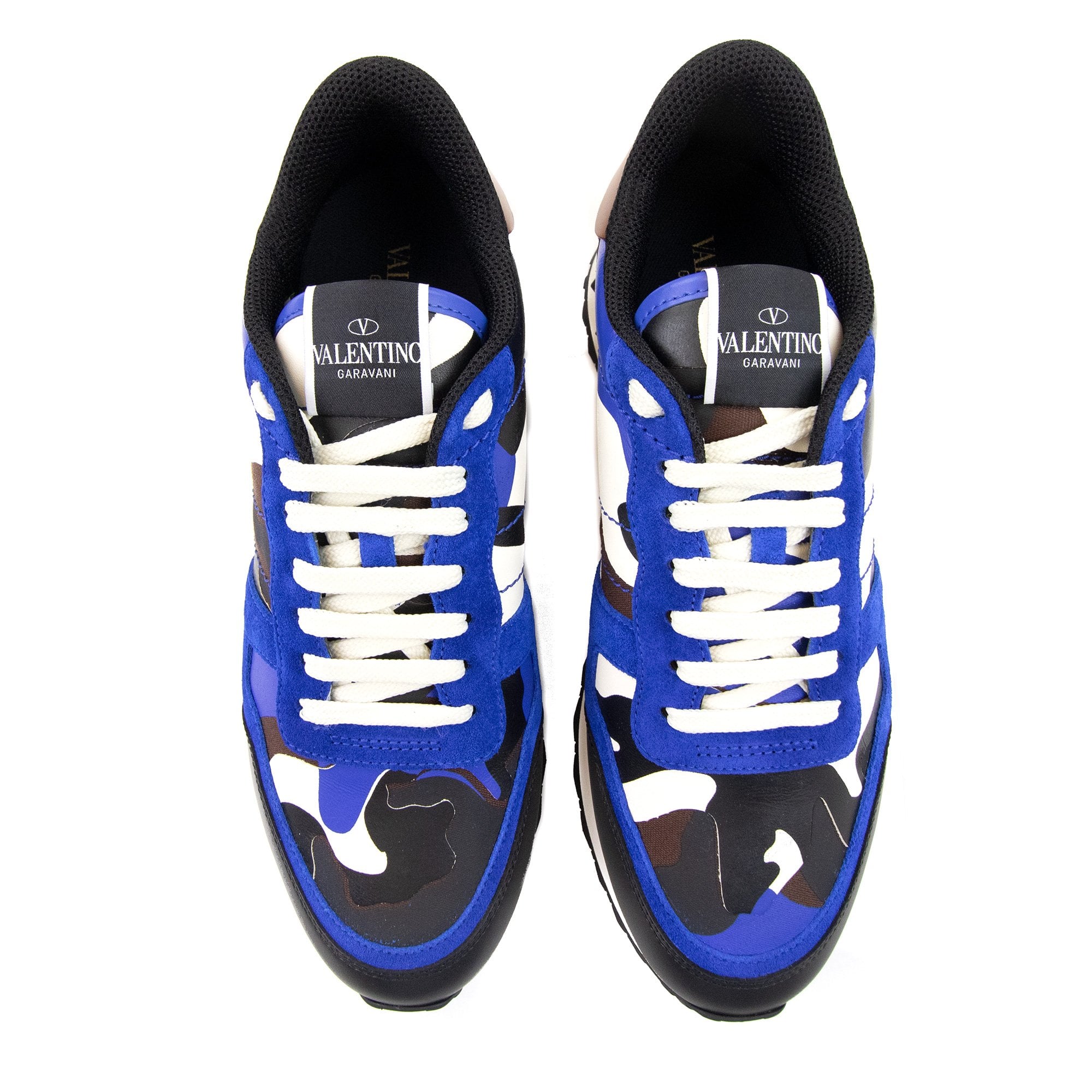 Valentino Rockrunner Camouflage Sneakers Acid Blue 74r