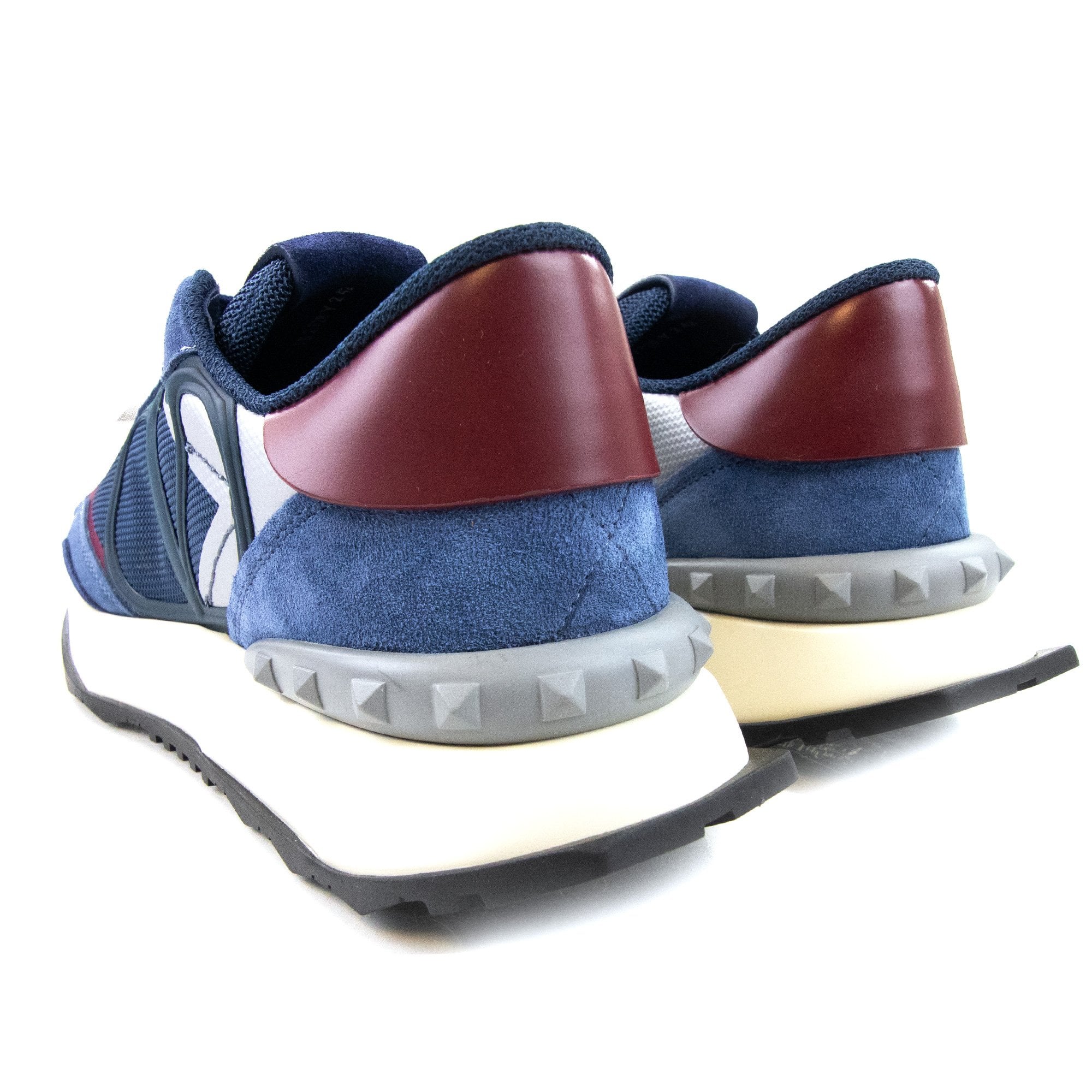 Valentino Netrunner Fabric & Suade Sneaker Avio Blue 6zw