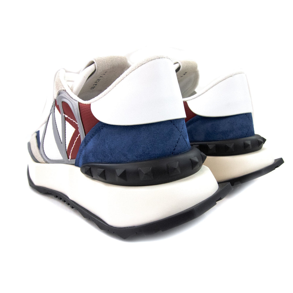 Valentino Netrunner Fabric & Suade Sneaker White Multi 7dc
