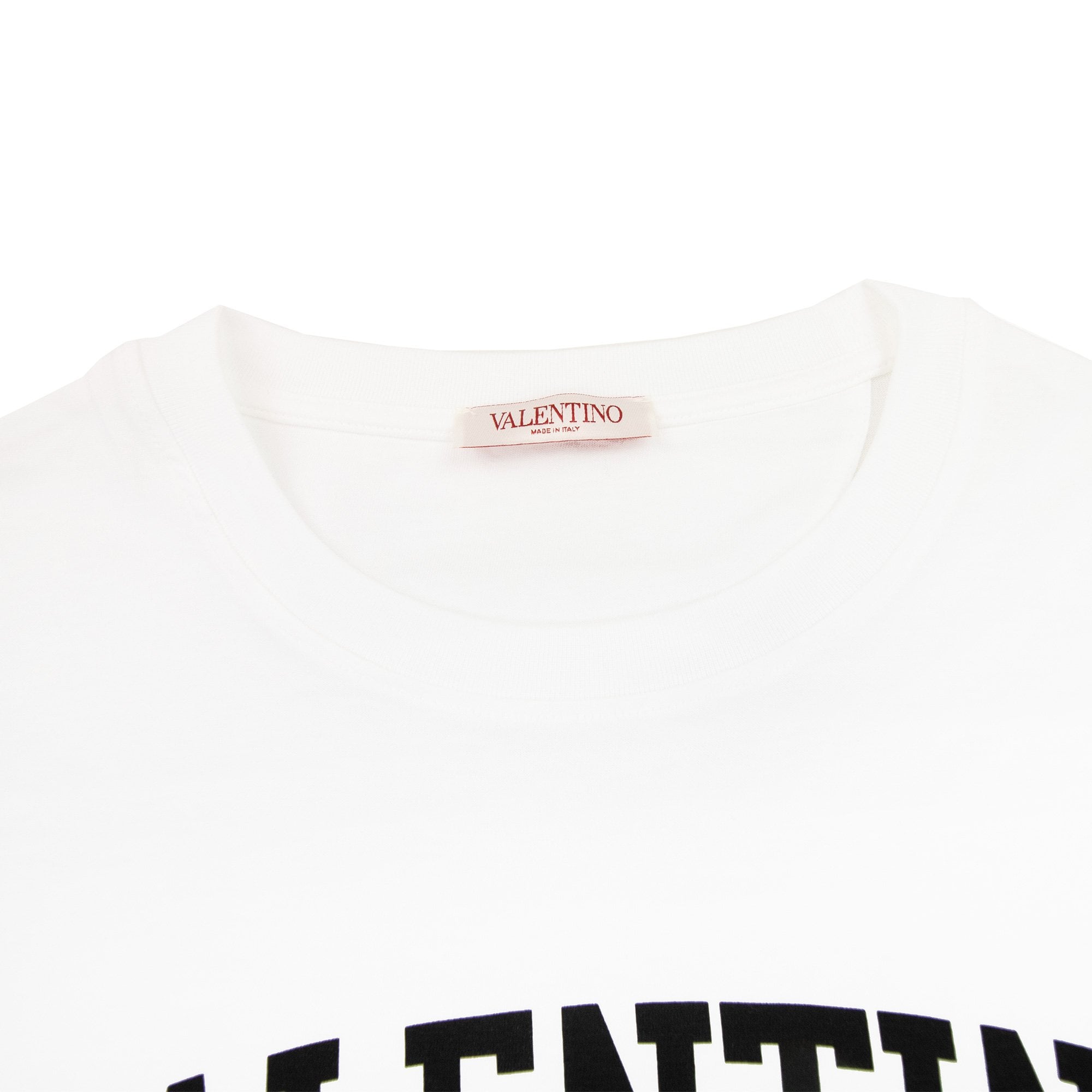 Valentino Logo Print T Shirt White A01