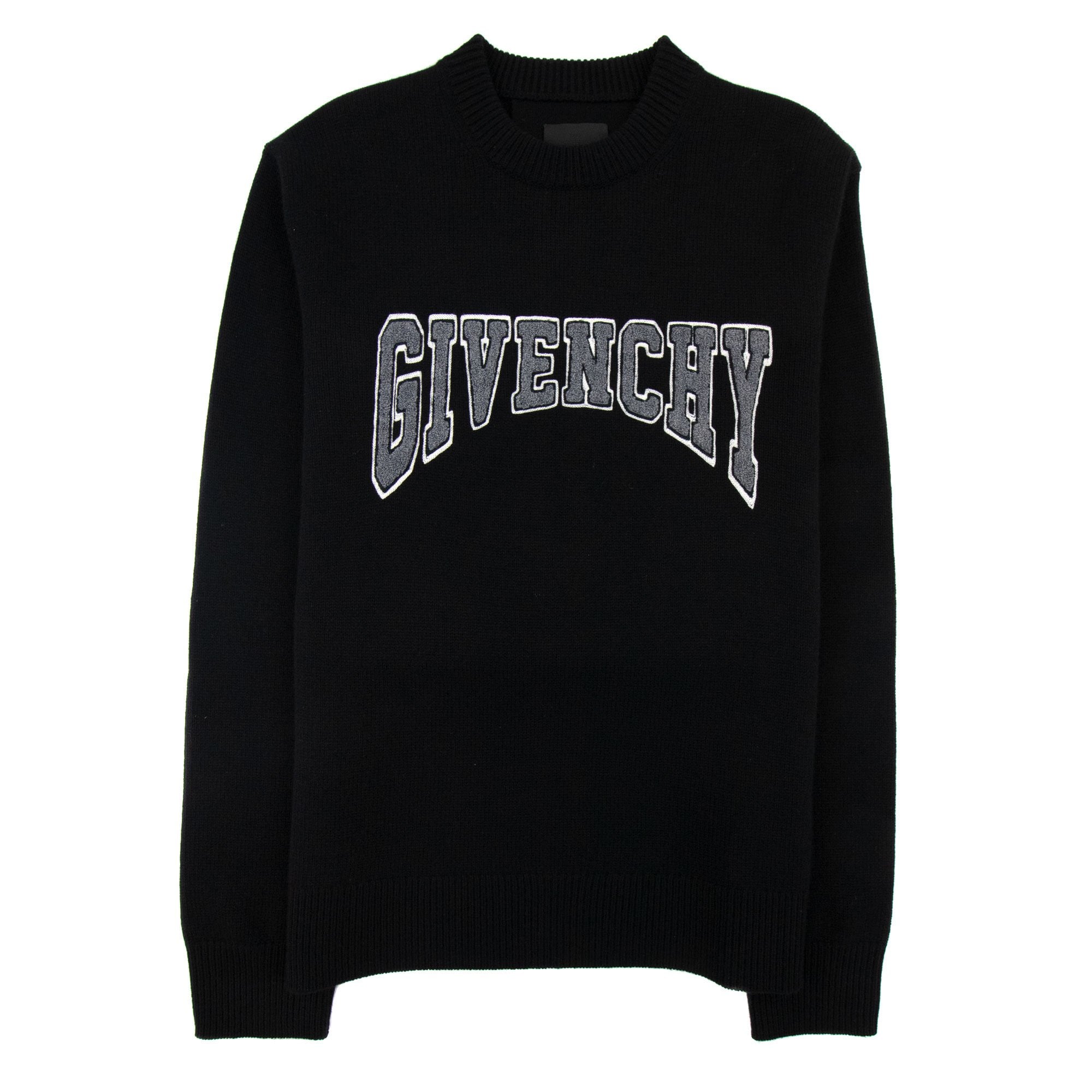 Givenchy College Wool Sweater Black 001
