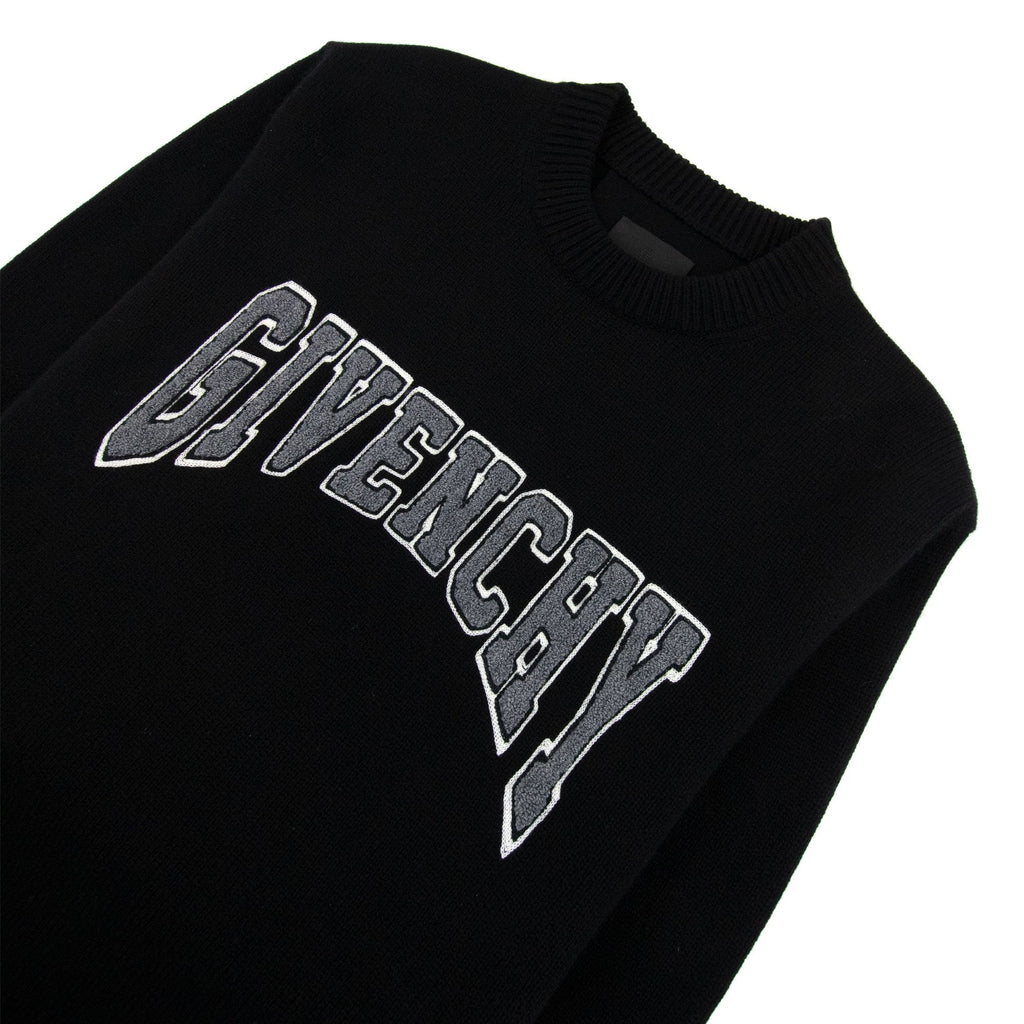 Givenchy College Wool Sweater Black 001