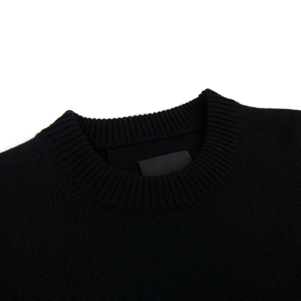 Givenchy College Wool Sweater Black 001
