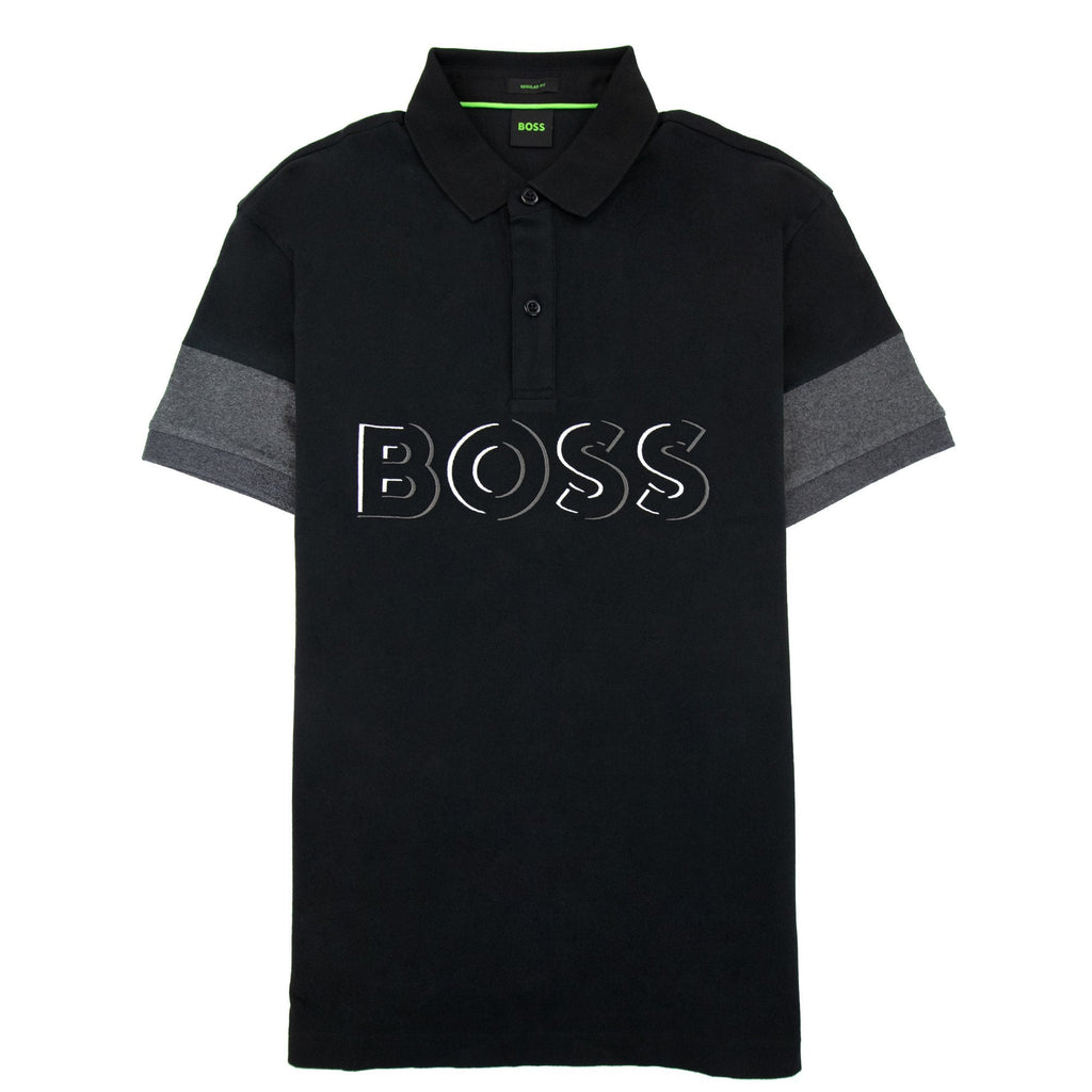 Hugo Boss Pavel Embroidered Logo Polo Black 001