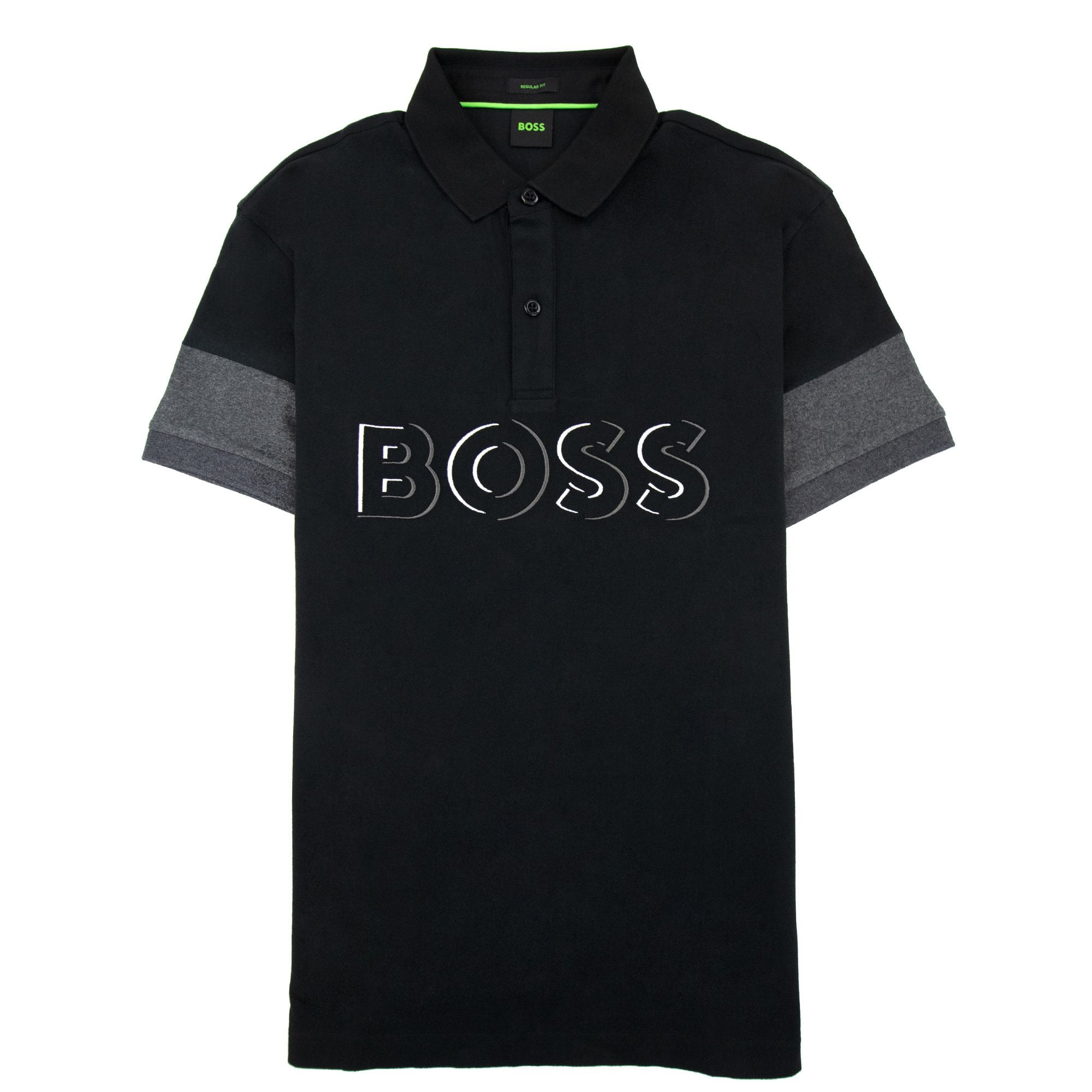 Hugo Boss Pavel Embroidered Logo Polo Black 001