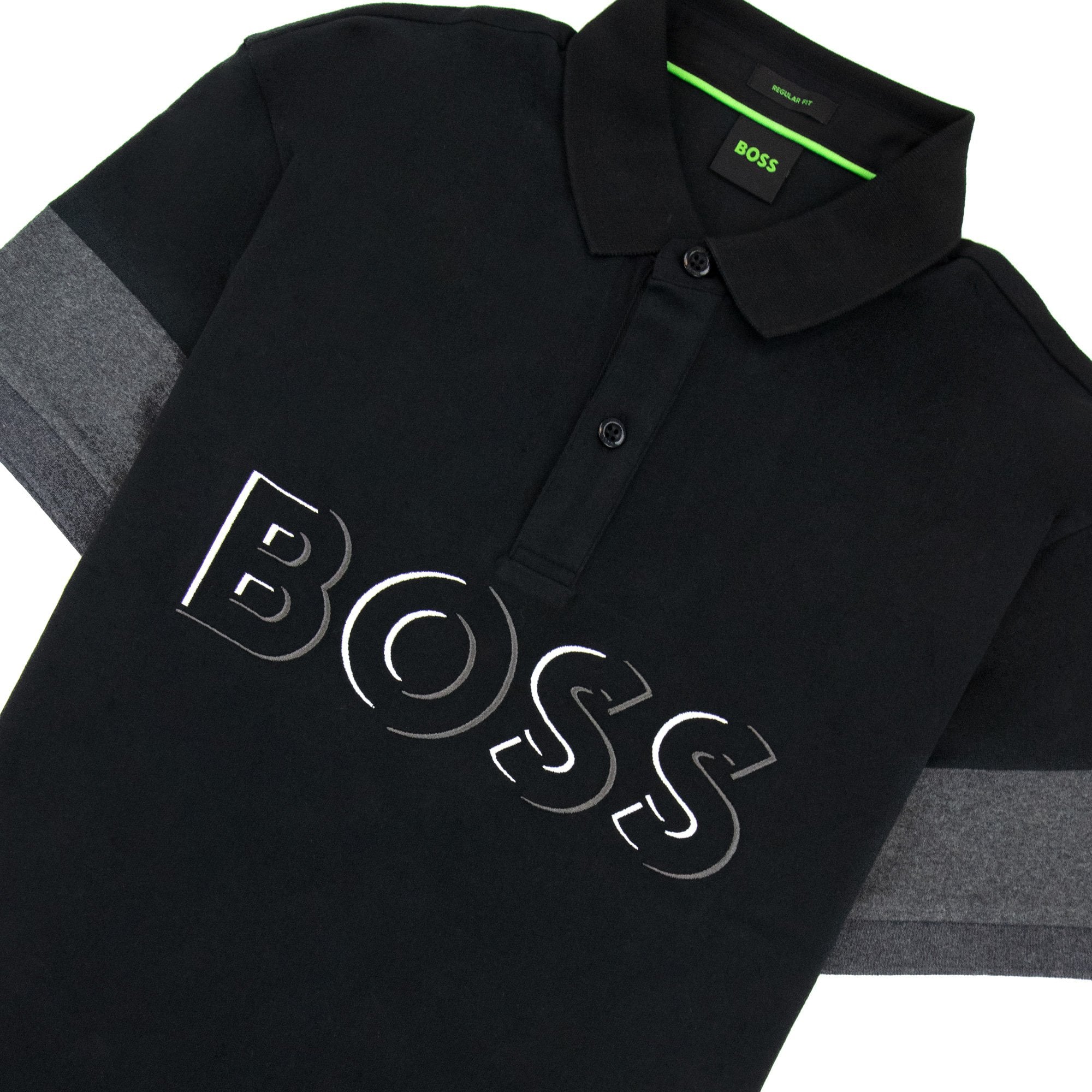 Hugo Boss Pavel Embroidered Logo Polo Black 001