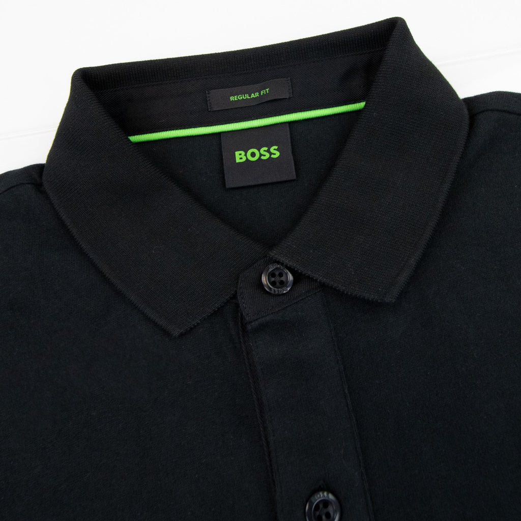 Hugo Boss Pavel Embroidered Logo Polo Black 001