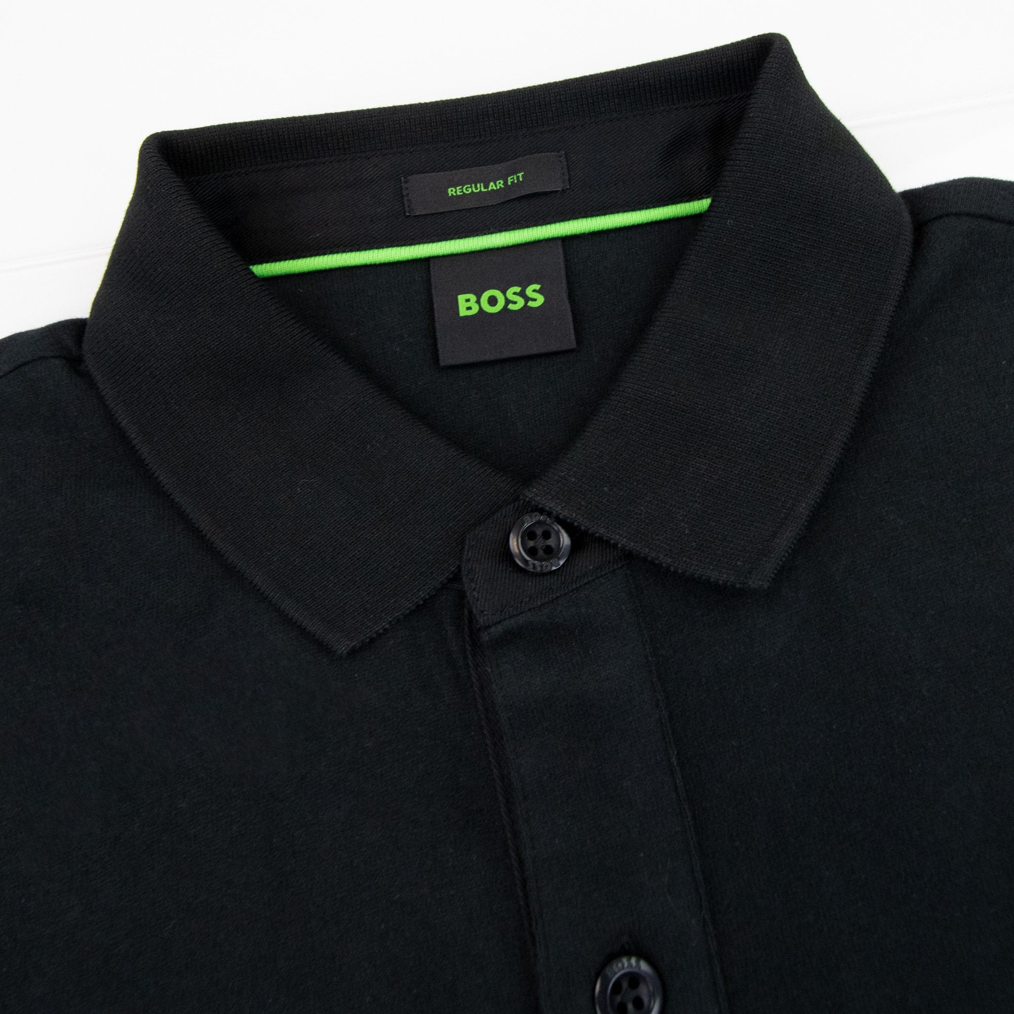 Hugo Boss Pavel Embroidered Logo Polo Black 001