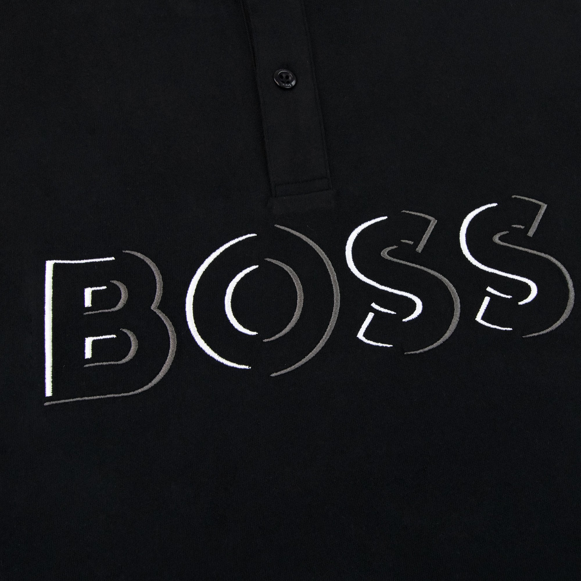 Hugo Boss Pavel Embroidered Logo Polo Black 001