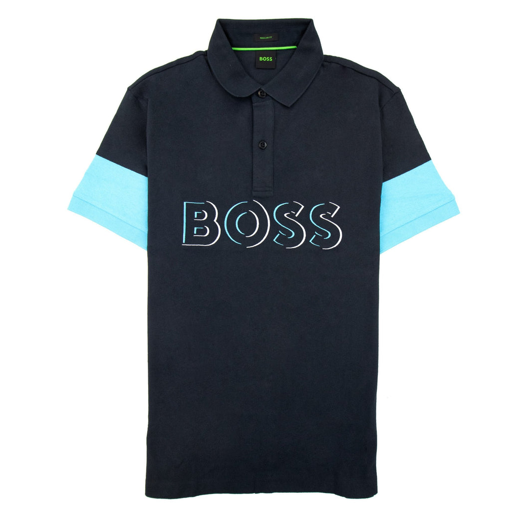 Hugo Boss Pavel Embroidered Logo Polo Navy 402